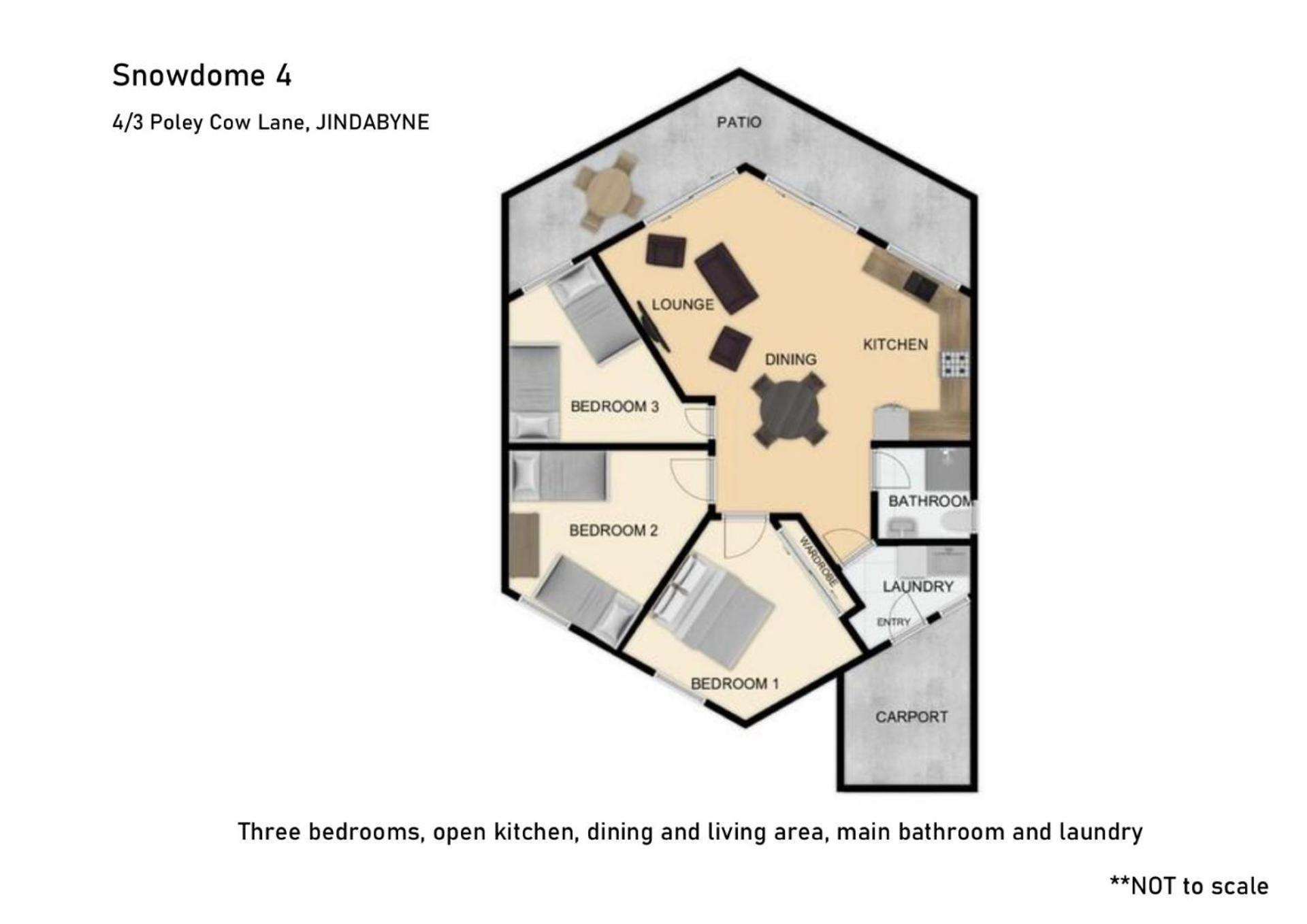 Snowdome 4 3 Poly Cow Lane Holiday home Jindabyne